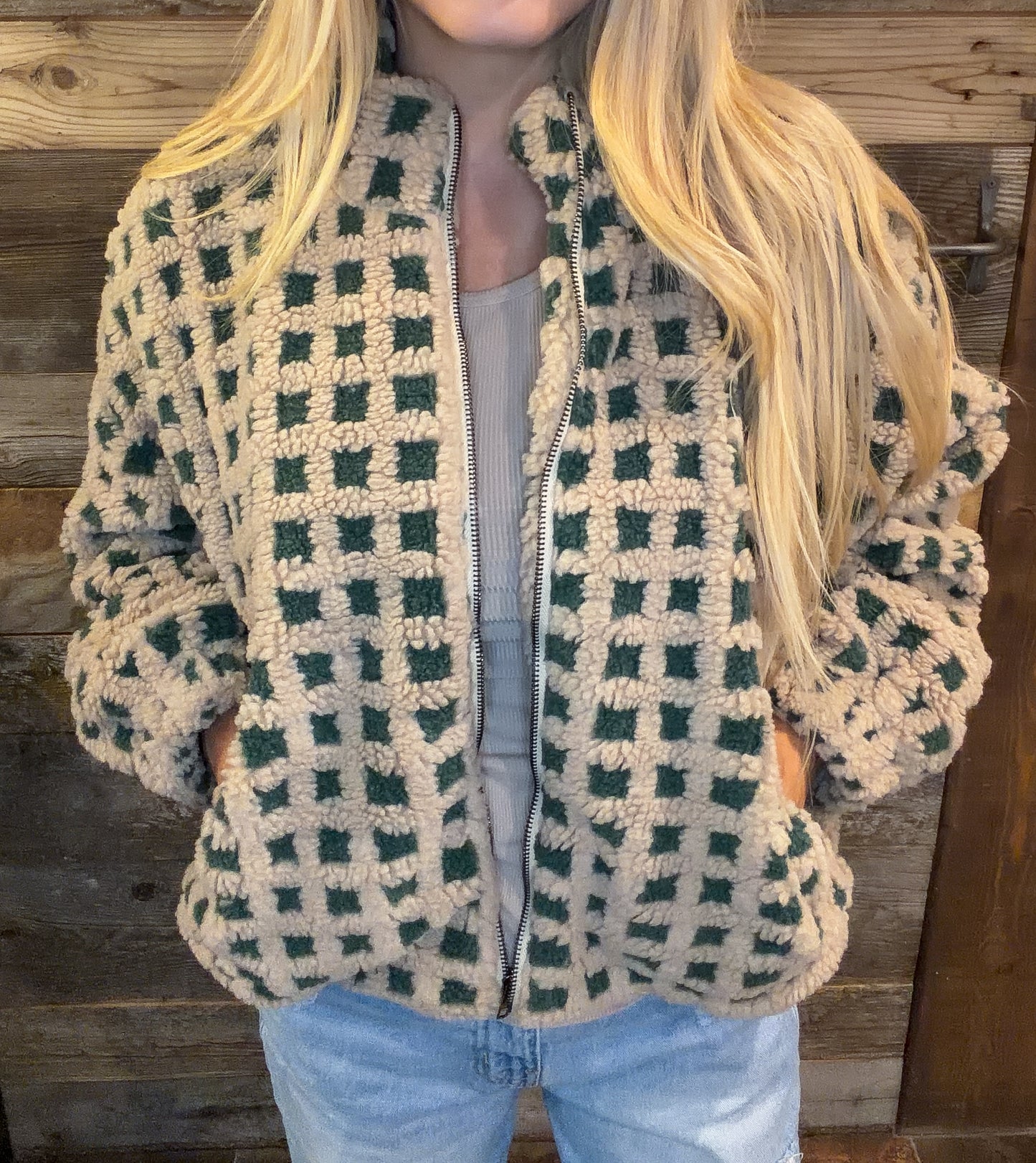 Green Checkered Jacket