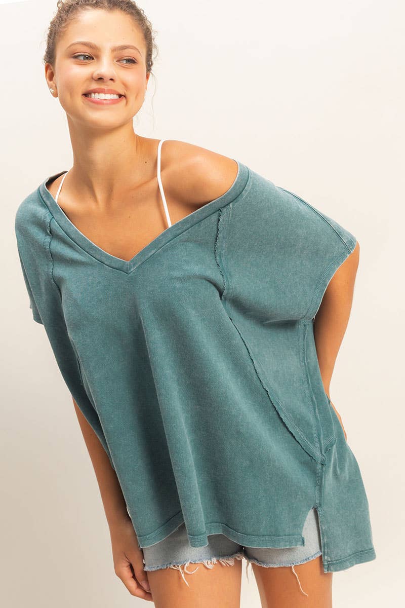Dark Teal Top