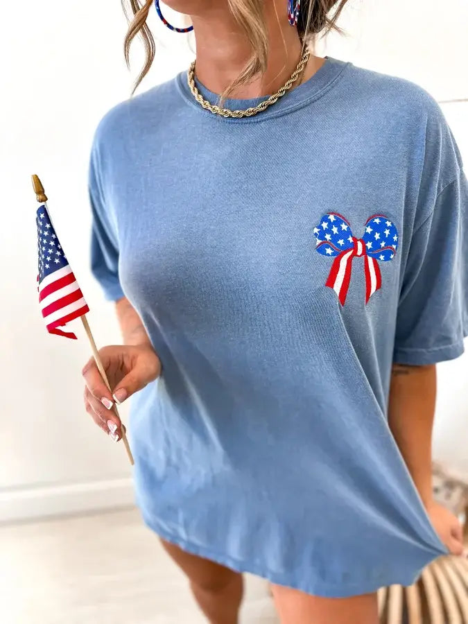 Flag Bow Tee