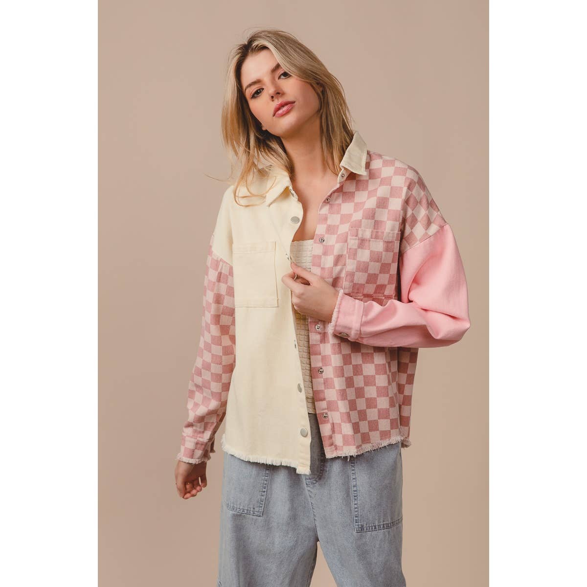 Pink Checkers Jacket