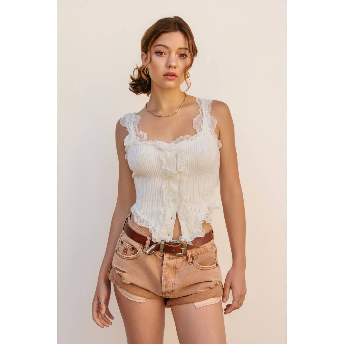 Lace Trim Tank