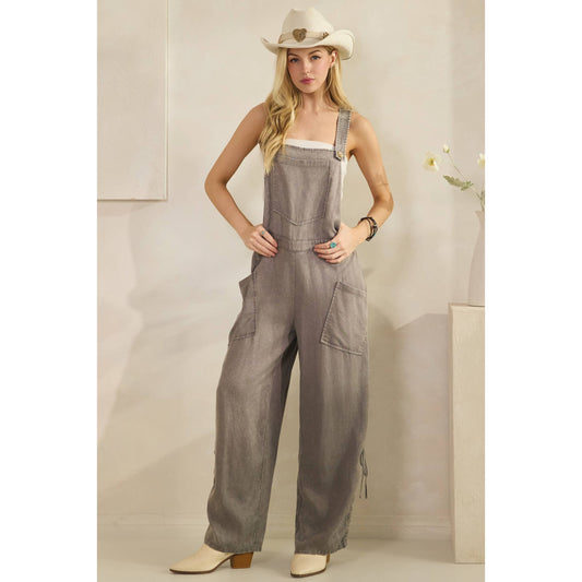Wide leg overalls