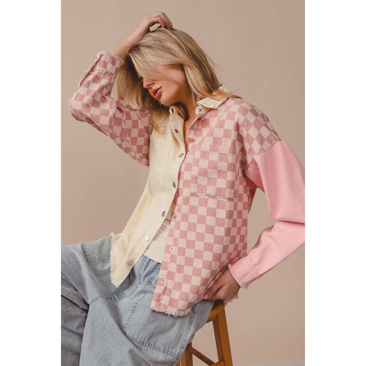 Pink Checkers Jacket