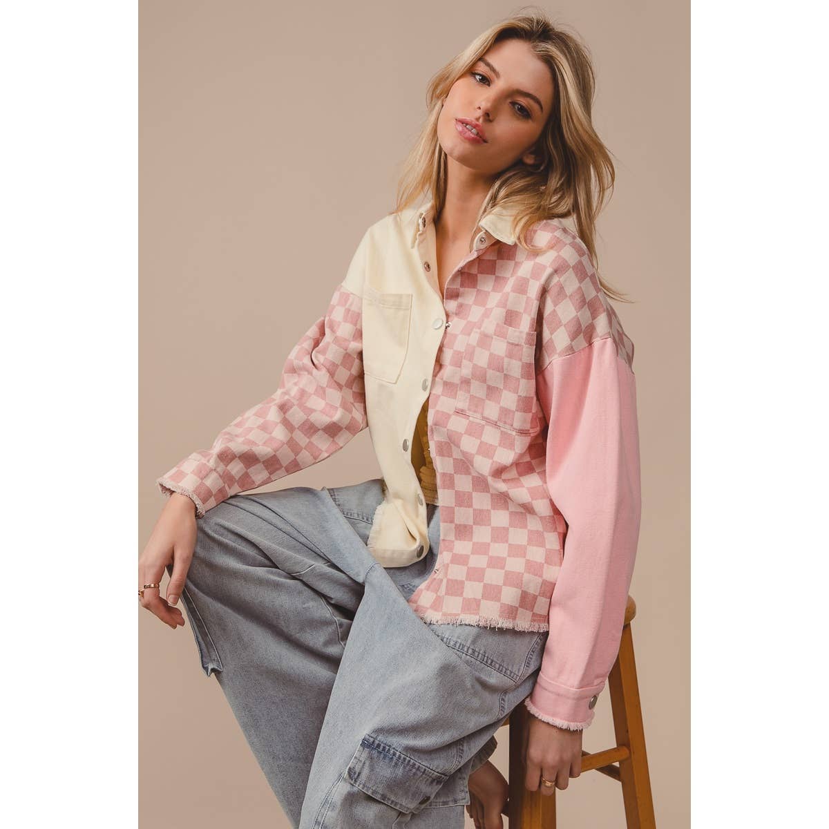 Pink Checkers Jacket