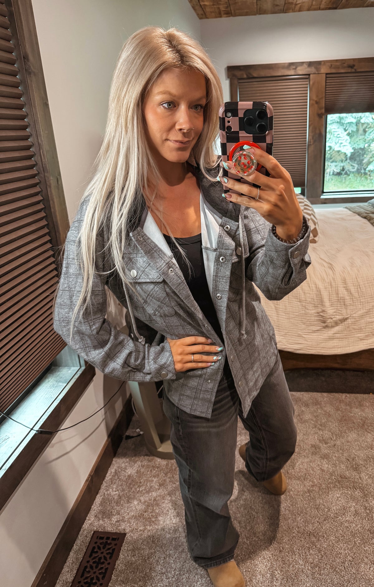 Fall Flannel Hoodie