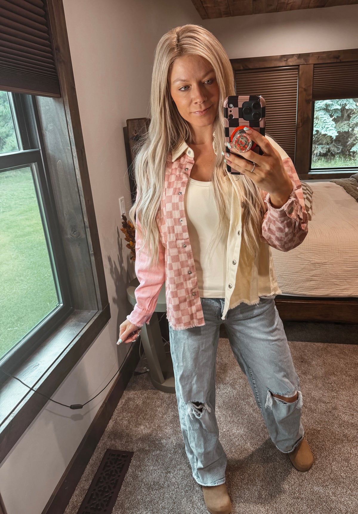 Pink Checkers Jacket