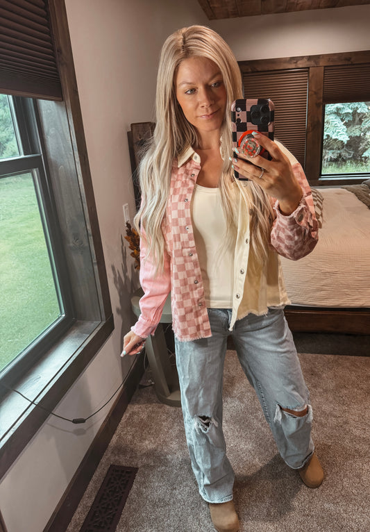 Pink Checkers Jacket