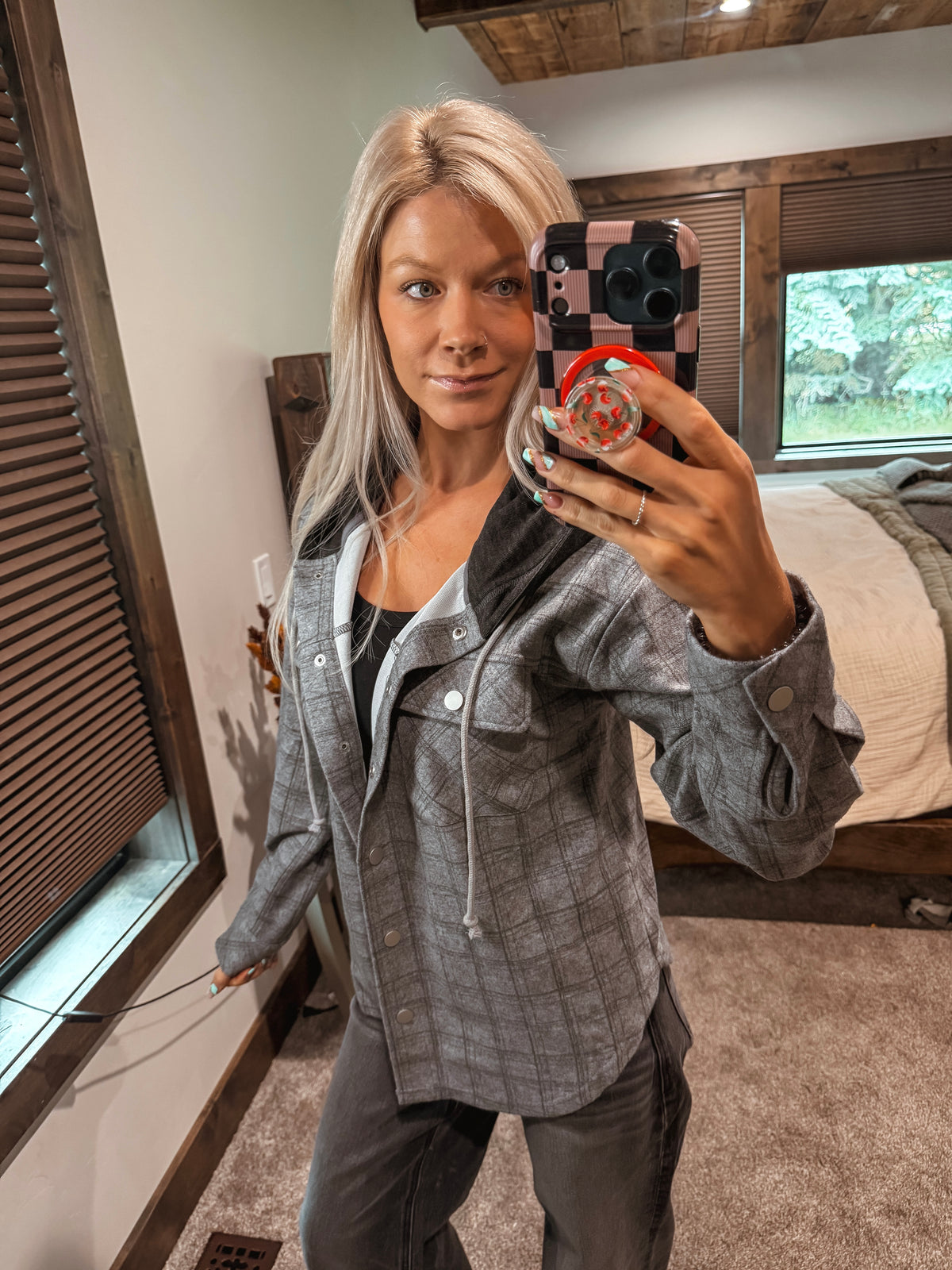 Fall Flannel Hoodie