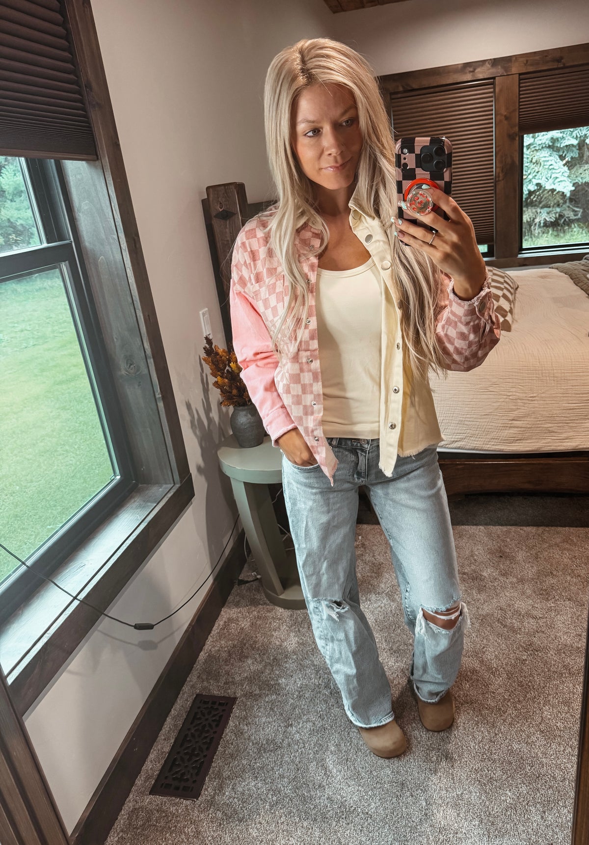 Pink Checkers Jacket