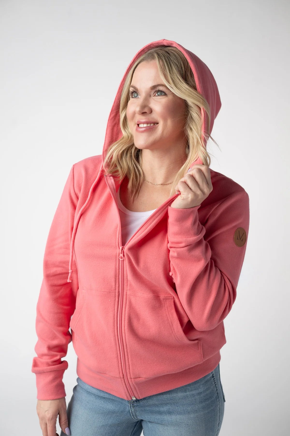 Sun-kissed Coral Hoodie