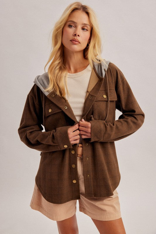 Fall Flannel Hoodie