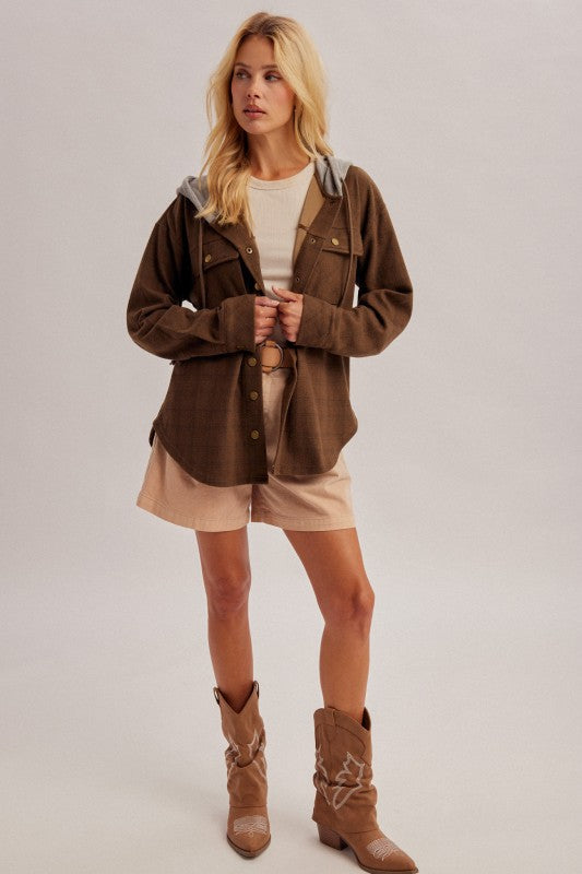 Fall Flannel Hoodie