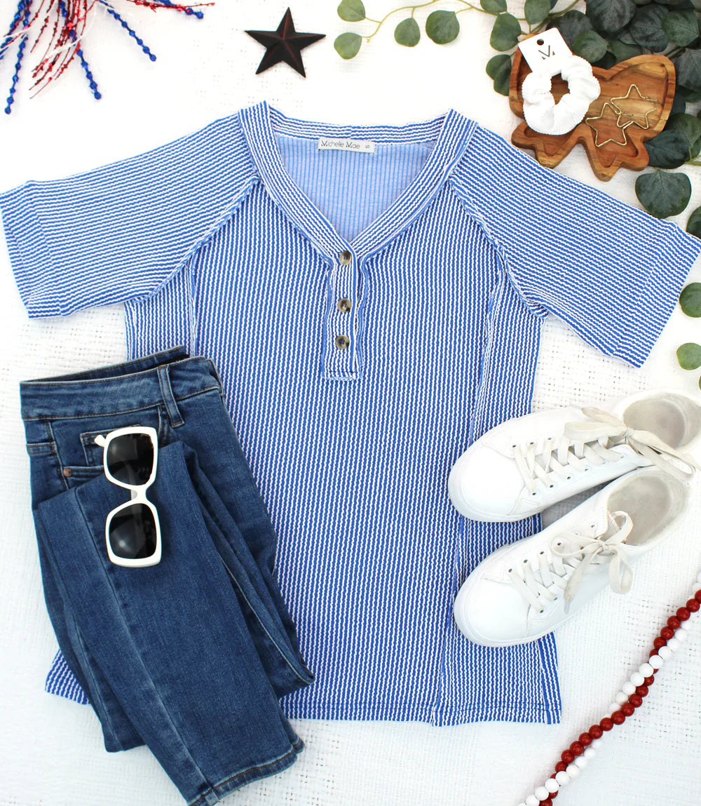 Juliette Button Top