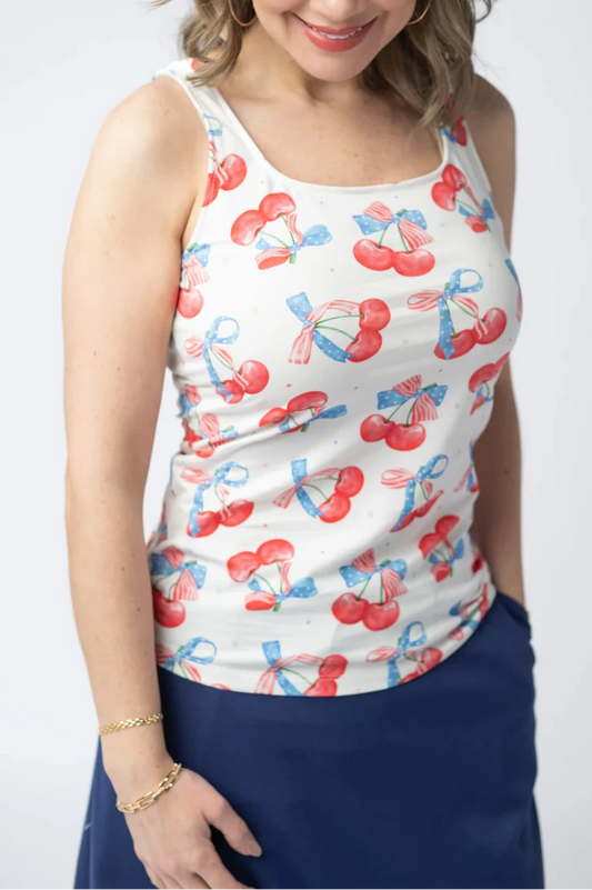 Patriotic Cherries Tank
