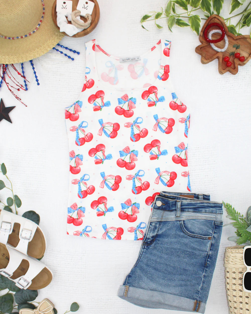 Patriotic Cherries Tank