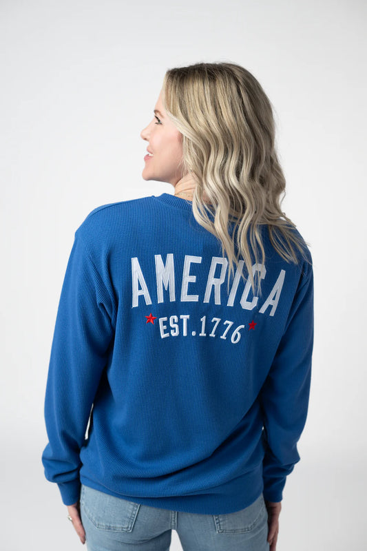 America Ribbed Pullover