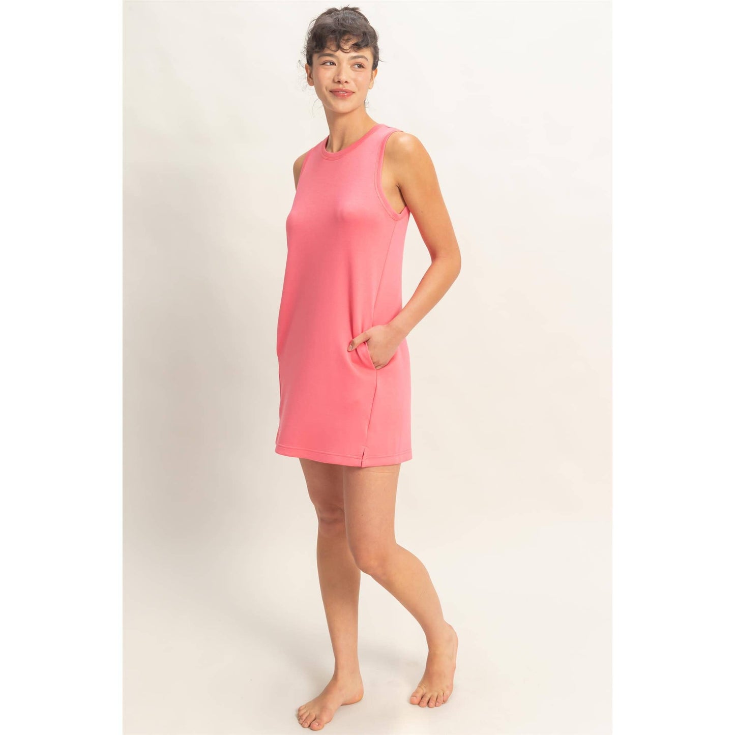 Crew Neck Tank Mini Dress