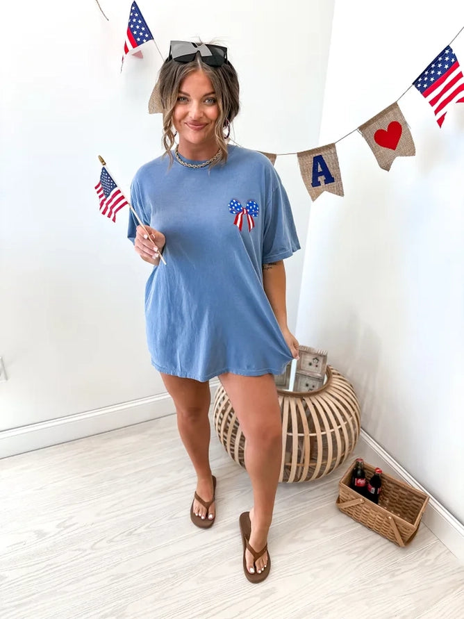 Flag Bow Tee